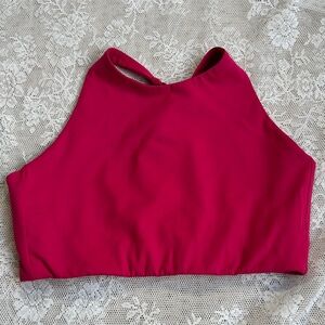 Girlfriend Collective Fuchsia Sports Bra Gym Top Topanga